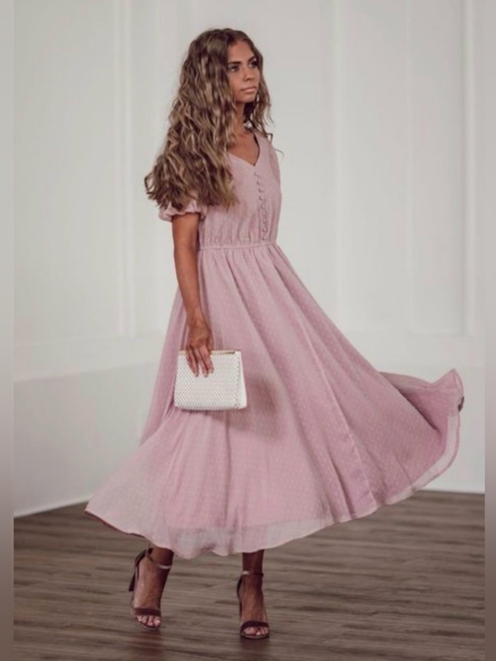 JESSAKAE Highbury Dress in Mauve NWT
